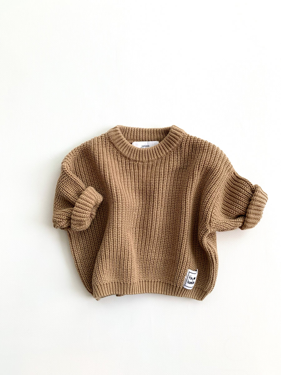 KNIT SWEATER | BROWN