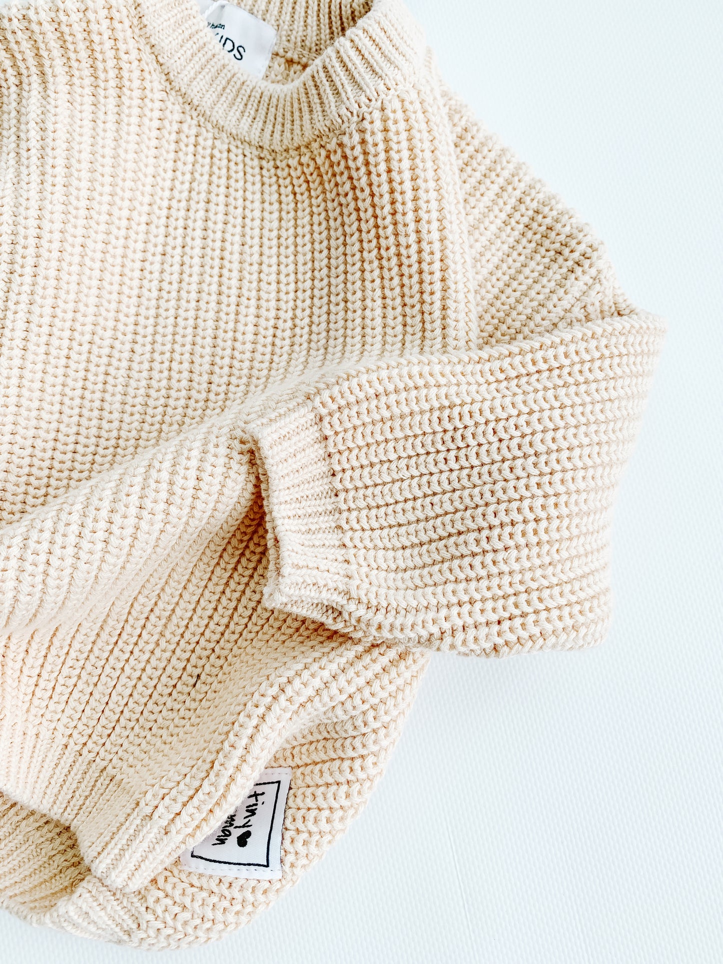 knit sweater | oatmeal