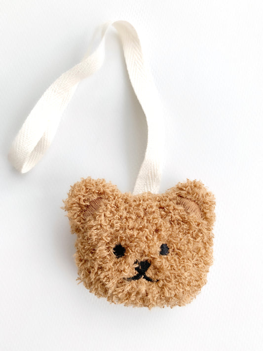 pacifier clip | little bear in mocha