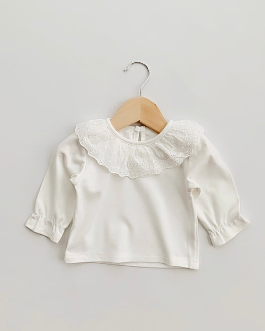 little lady top - white