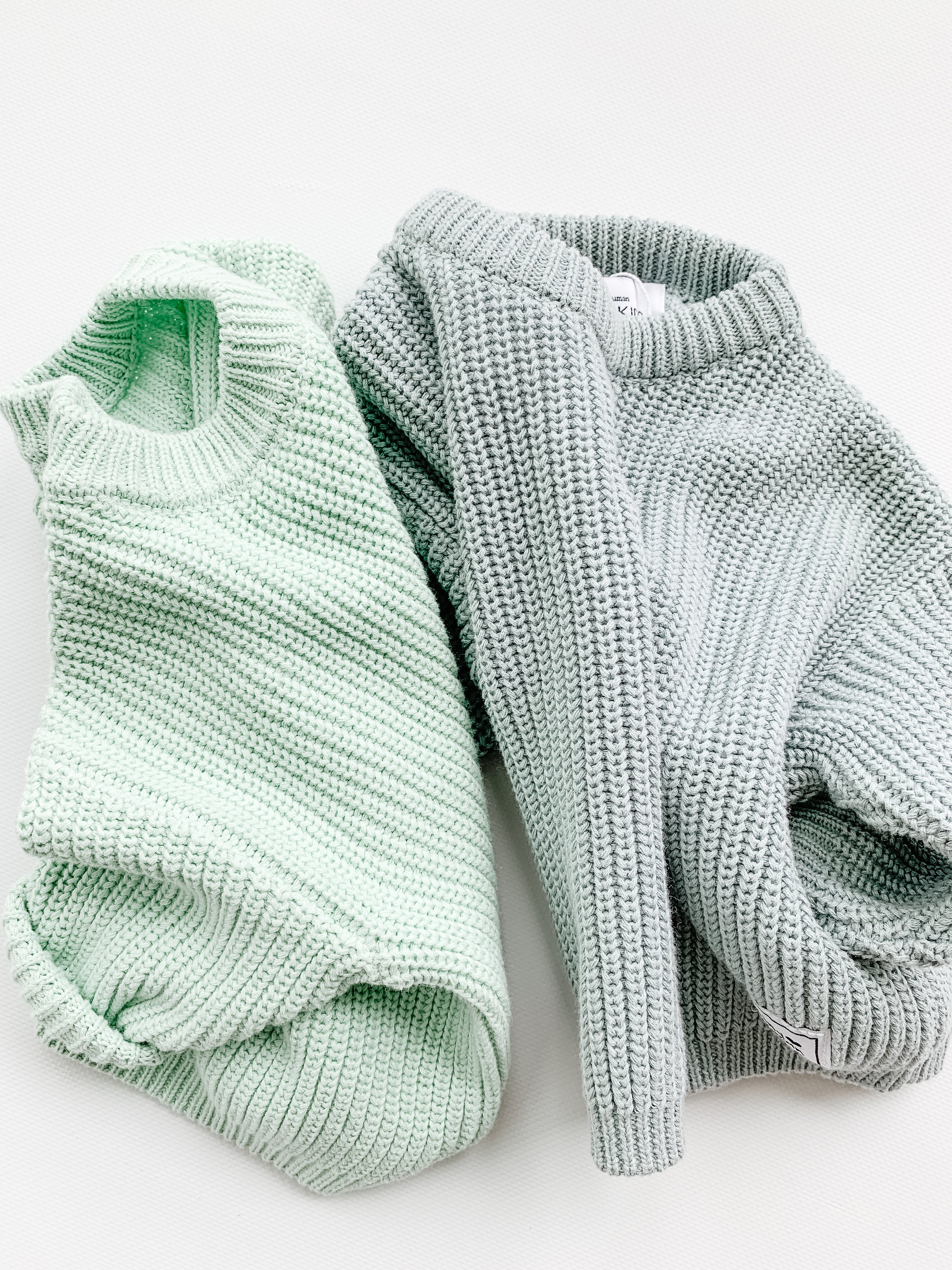 knit sweater | mint