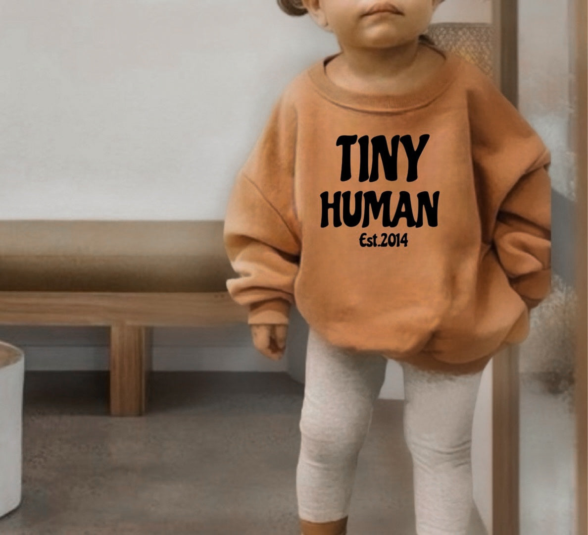 tiny human est.2014 | mocha