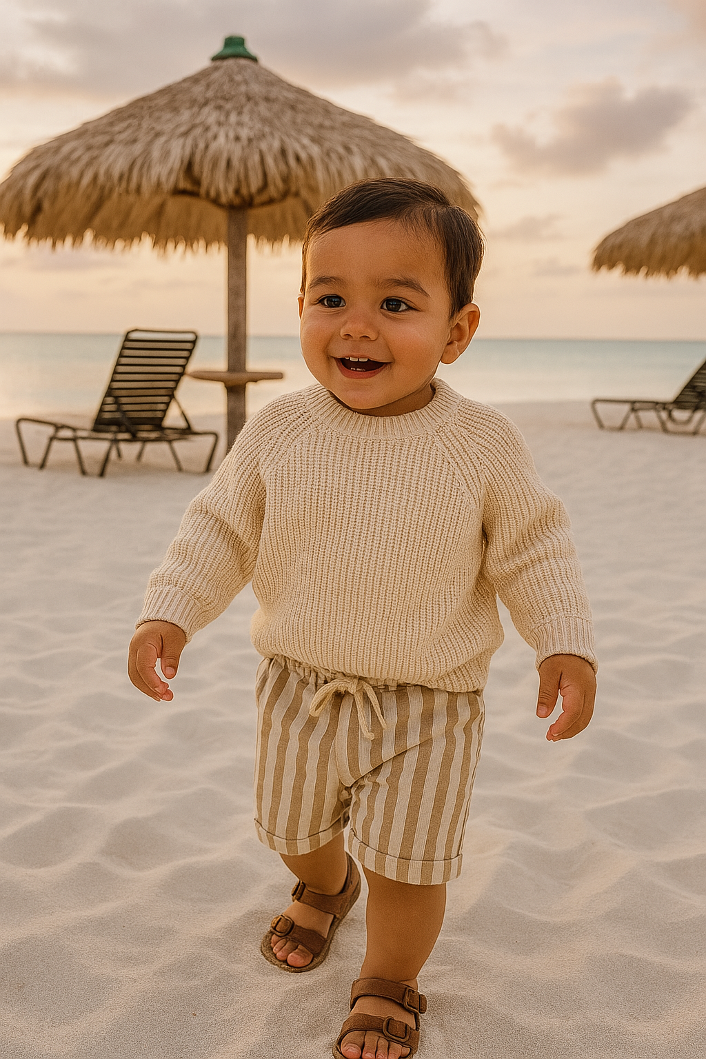 knit sweater | oatmeal