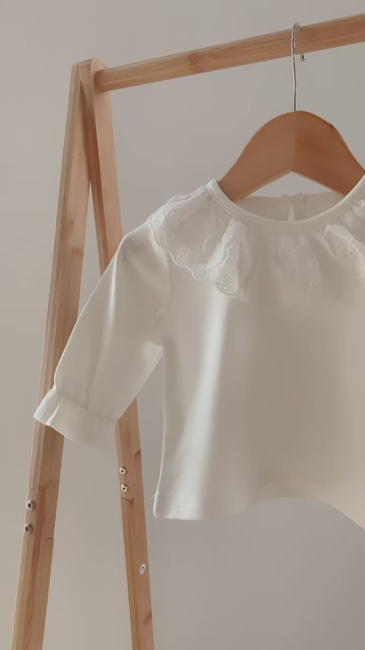 little lady top - white