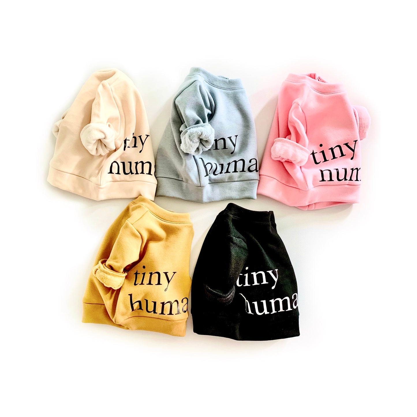 tiny human fleece sweater | mustard