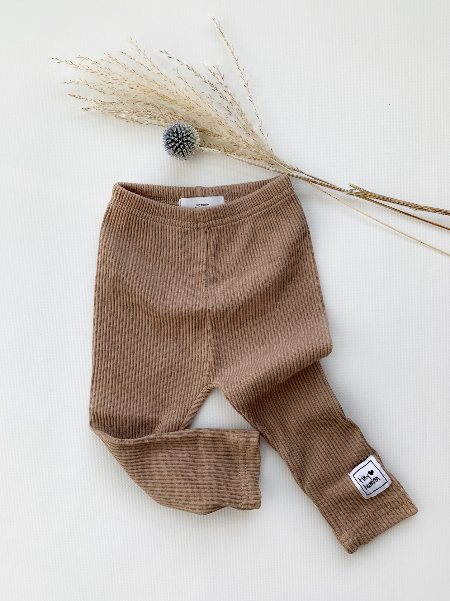 ribbed leggings | chocolate